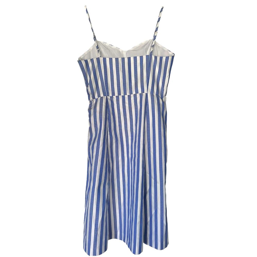 Anthropologie Blue and White Striped Midi Dress - Picture 3 of 8